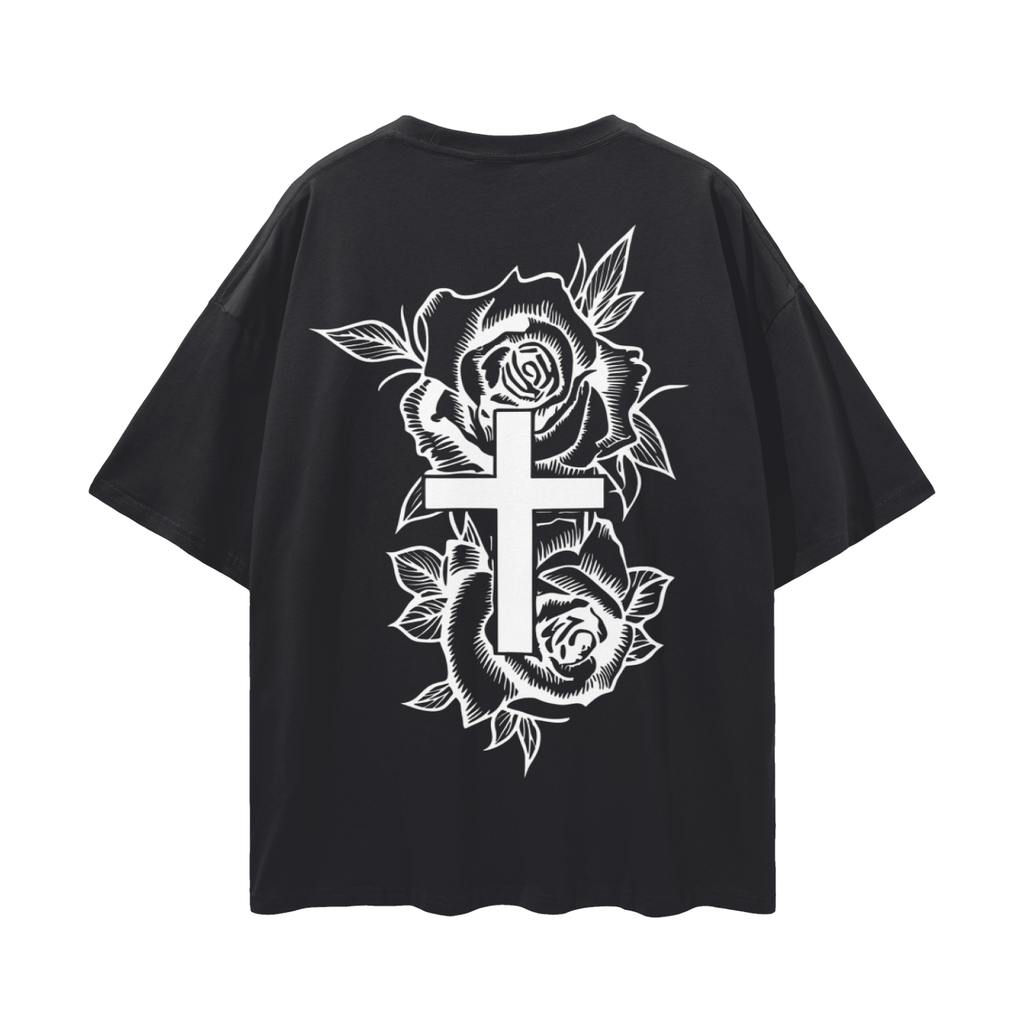 Cross in roses